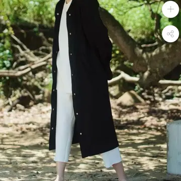 MICALLE MICALLE 후드 부착 본딩 코트