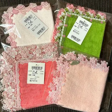 새상품 긴자와 레이스 미니 타월 손수건 구춘난만 외 4장 세트