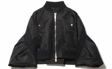 Sacai 블랙 MA-1 자켓 플레어 소매