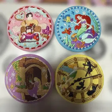 디즈니 자수 캔뱃지 Biscuit2 세트 판매