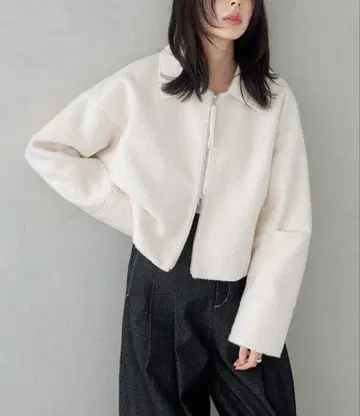 LIAN / 루프 트위드 숏 자켓