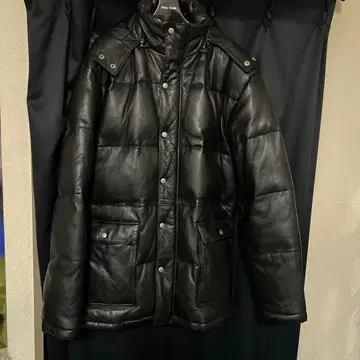 가죽 재킷 다운 코트