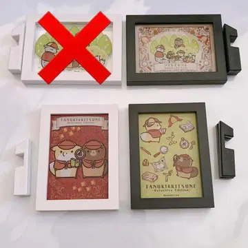 너구리와 여우, 산의 탐정님 액자 마그넷 3세트