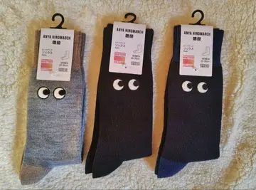 유니클로 안야 힌드마치 콜라보 양말 3족 세트 23~25cm