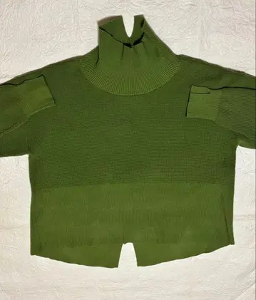 하르메크 와플 짜임 코튼 박스 니트