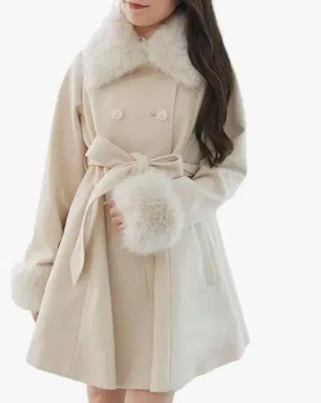 MAJESTIC LEGON 퍼 달린 롱 코트