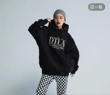 Les Fleurs ] 자수 로고 BIG 후드 맨투맨