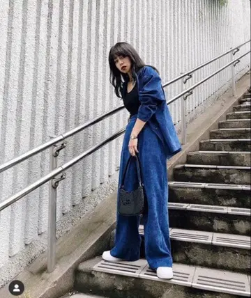 LAGUA GEM 라그아젬 코듀로이 셋업 블루