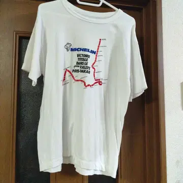 레어 80년대 MICHELIN RALLYE PARIS-DAKAR 티셔츠