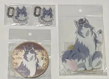 환일의 요하네 아크릴 스탠드 우드 코스터 라이라프스 4점 세트