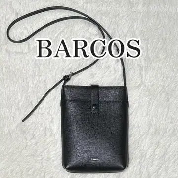 BARCOS BARCOS 세로 가죽 숄더백 블랙 소가죽 디노스