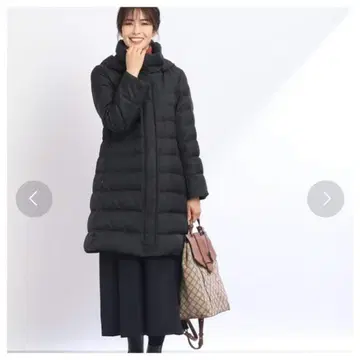 리플렉트 후드 부착 롱 다운 자켓 차콜 그레이 M