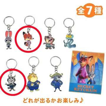 주토피아 시크릿 키체인 SD 닉&파우바트