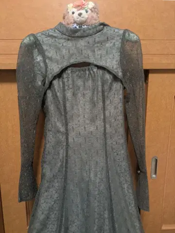 kana*튤 도트 포멀 드레스 카키