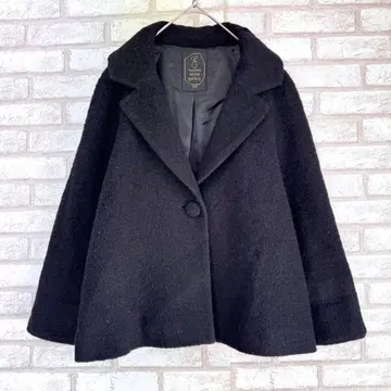 하이픈월드 갤러리 울 코트 블랙 아우터 F