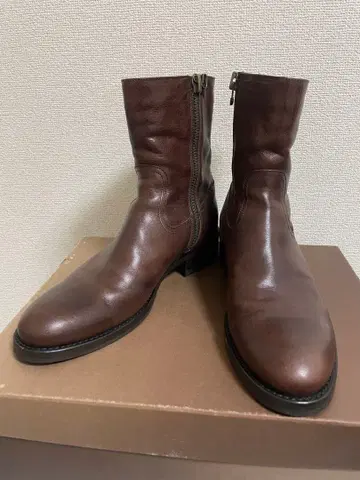부테로 BUTTERO 사이드 지퍼 부츠 브라운 사이즈 40 B825