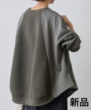 새상품 BEARDSLEY 니트 콤비 종이상자 풀오버