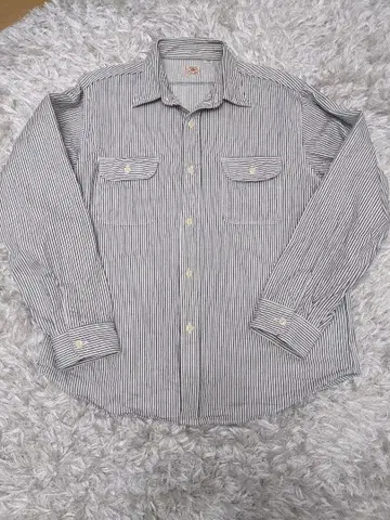 슈가케인 SUGAR CANE 스트라이프 워크 셔츠 XL