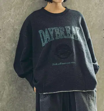 니코앤드 마톤 슬리브 맨투맨 풀오버 차콜