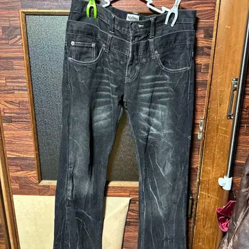 Nylons 블랙 부츠컷 데님