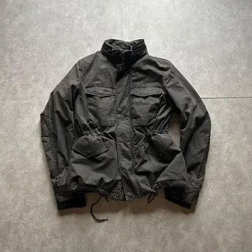 archive grunge military jacket y2k gray