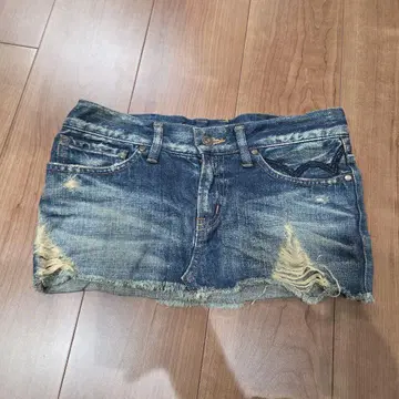 y2k 헤이세이 갸루 페어리 그런지 데미지 페어리코어 데님 스커트