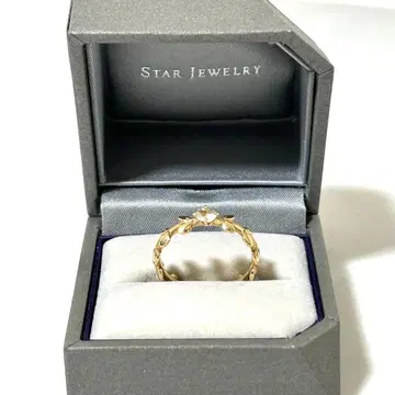 새상품급 STAR JEWELRY 스타 주얼리 K10 리프 반지 10호