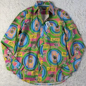 (미사용 택 포함) PPFM 올 패턴 셔츠 y2k 데드스탁