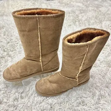 [ 빈티지 ] 어그 부츠 카멜색 보아 방한 스노우 24cm 상당