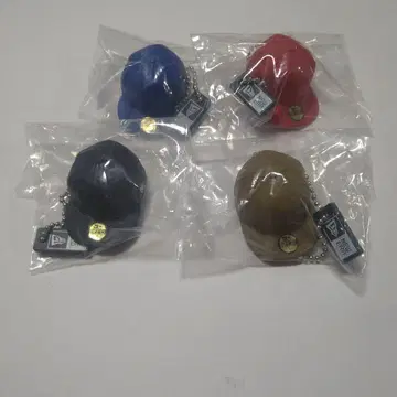 New Era 미니 캡 키링 4색 세트