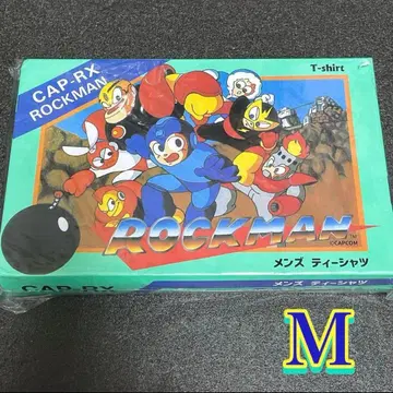 록맨 초회 T셔츠 Rocman CAPCOM 캡콤 박스 포함 M
