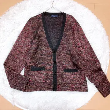 폴스미스진스 V넥 가디건 믹스 울 긴팔 남성용 L