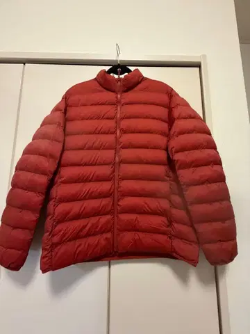 유니클로 PUFFTECH 다운 자켓 XL 레드