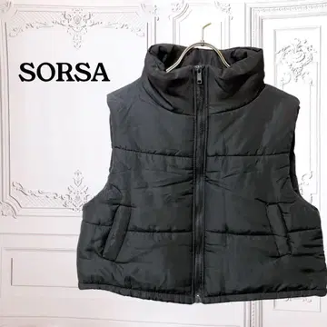 [ 솔사 ] 베스트 자켓 [ L~LL ] 블랙 무지/충전솜 심플 숏