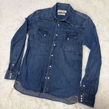 새상품급 REMI RELIEF 데님 웨스턴 셔츠 L