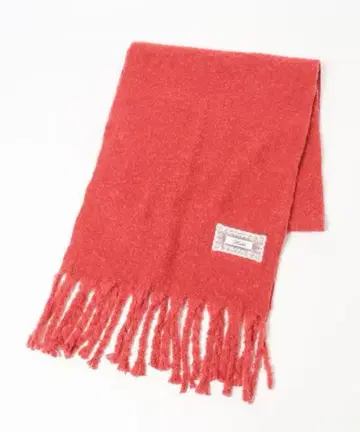 Heather 볼륨 프린지 머플러 레드 빨간색 머플러