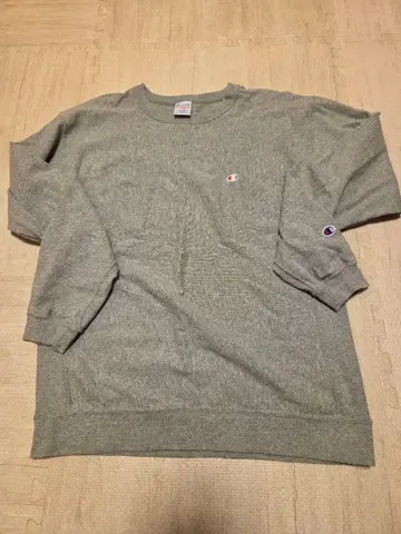 Champion 그레이 긴팔 티셔츠