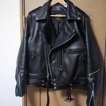 vanson 가죽 라이더 자켓 로큰롤 48 블랙