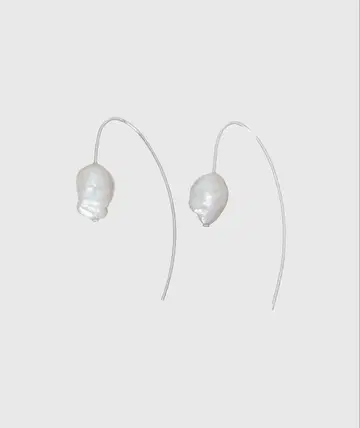 anuans 커브 펄 귀걸이