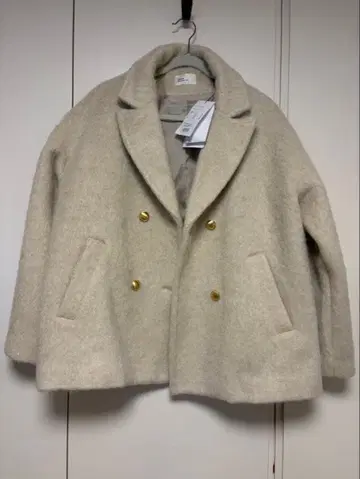 EMMA ROUGE VIF 더블 브레스트 코트 M 크림