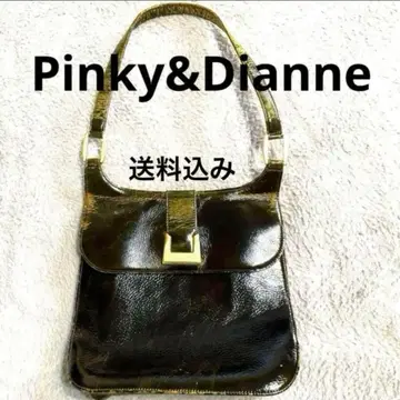 핑키앤다이앤 빈티지풍 가죽 플랩식 숄더백