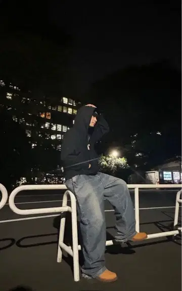 AVIREX 배기 데님 38inch