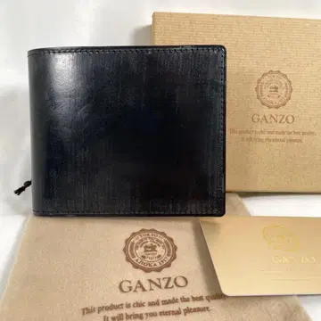 새상품급 GANZO 간조 이단 접이식 지갑 브라이들 가죽 박스 포함