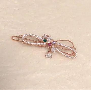 똑딱핀 반짝이는 비쥬 지르코니아 헤어 액세서리