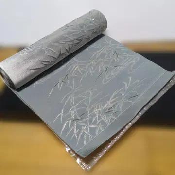 오비 장식 천 댓잎 무늬 여름용 홑 오비