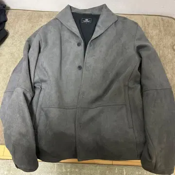 그레이 버튼 캐주얼 자켓