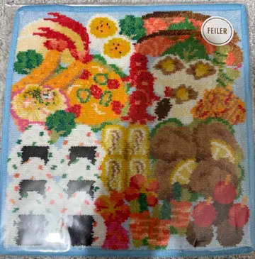 페이러 타월 손수건 와쿠와쿠 도시락