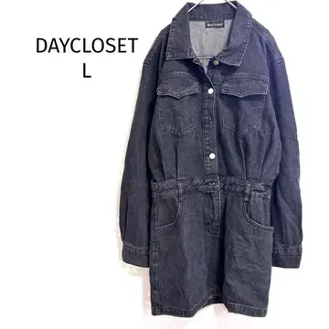 데이 옷장 데님 원피스 셔츠 원피스 자켓풍 긴팔 블랙