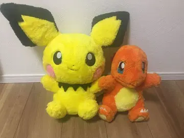 포켓몬스터 모후굿토 봉제 인형 2점 리자드 츄츄