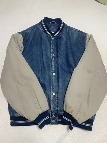 데님 바시티 자켓